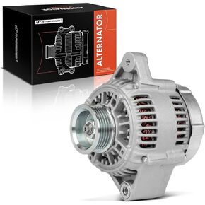 A-Premium Alternator Compatible with Toyota Camry 1992-1993, Celica 1992, 2.2L, 12V 80A 5-Groove Pulley Clockwise, Replace# 101211-5360, 27060-03011