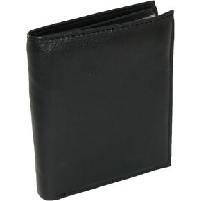 Paul & Taylor Men's Leather Large Hipster Wallet, Black in Saudi Arabia