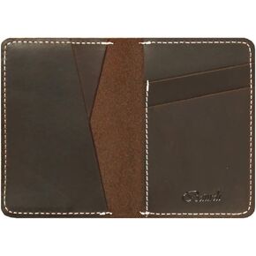 Aviator Men's Full Grain Genuine Leather Bifold Wallet Billfold (Mocha)