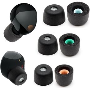 3 Pairs Memory Foam Eartips Ear Buds for Sony WF-1000XM4, Ear Tips Replacement Sony Ear Piece Foam Tips for WF-1000XM4 Fit Charging Case(Matt Surface, SML)
