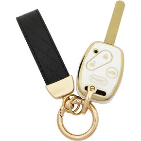 TPU Key Fob Cover fit for Honda 2003-2012 Accord 2006-2013 Civic EX 2009-2015 Pilot 2005-2006 CR-V Key Fob