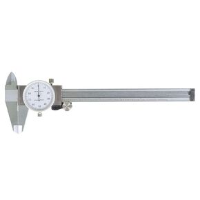 Stainless Steel Caliper 6 Inch Dial Caliper Measuring Range 0-6 Inch Measuring Internal and External Dimensions and Depth with Suitcase