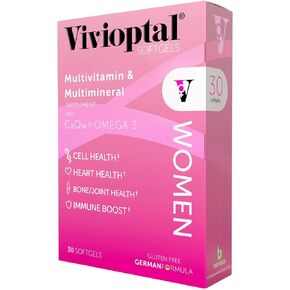 Vivioptal Women 30 Capsules - Multivitamin & Multimineral Supplement - CoQ10 & Omega 3