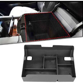 For Cadillac Escalade Center Console Organizer Insert Tray Armrest Storage Box Compatible with Cadillac Escalade Accessories 2019 2018 2017 2016 2015 Flocking Armrest Storage Box - Anti-Skid
