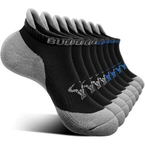BULLIANT Men Ankle Socks 8Pairs Active Running Socks Cushioned No Show Breathable Wicking-Arch Support
