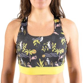 Wild Rye Women’s Lucille Sports Bra, Medium Impact Racerback Bra for Cycling, Yoga & Gym Workouts