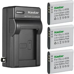 Kastar 1-Pack Battery and AC Wall Charger Replacement for Olympus Li-90B Li-92B Battery, LI-90C UC-90 Charger, Olympus Stylus TG-5, Stylus TG-Tracker, OM SYSTEM Tough TG-6, OM SYSTEM Tough TG-7 Camera in Saudi Arabia