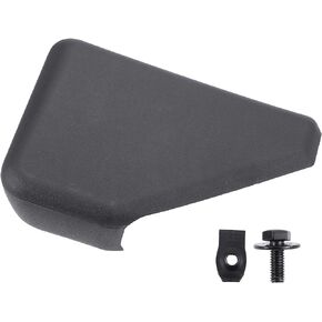 Motoforti Right Rear Running Board End Cap, for Ford F-150 F-250 2015-2020, Plastic, FL3Z16A455BA, Black, 1 Set