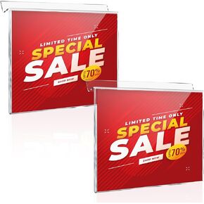 2 قطعة Slatwall حامل علامة الاكريليك حامل علامة أفقي 7*5 أصحاب التسويق Slatwall سعر حامل العلامة الإطار حامل علامة عرض لمتجر بيع بالتجزئة Slatwall لوحات مكتب الإعلان in Kuwait