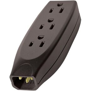 AudioQuest Power Strip Plug, Single (1) IEC Male to Three (3) IEC Female
