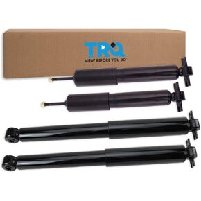 TRQ Front and Rear Shock Absorber Set Compatible with 2003-2014 Chevrolet Express 1500 GMC Savana 1500