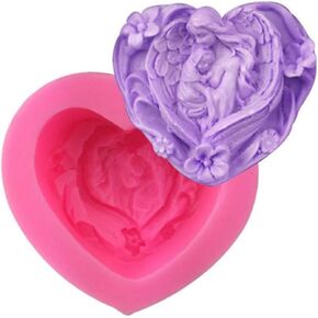 GreatMold Baby Angel in Arms Silicone Soap Mold 3D Handmade Craft Mould Silicone Molds for Soaps (Baby Angel 1)