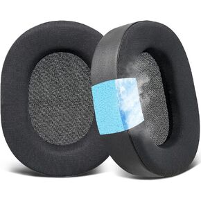 SOULWIT Cooling-Gel Earpads Replacement for Corsair HS65/HS55 Surround Wired,HS 65/HS 55 Wireless Core Gaming Headset, Ear Pads Cushions with High-Density Noise Isolation Foam - Black