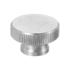 uxcell Knurled Thumb Nuts, 1Pcs M8 x D24mm x H16mm Stainless Steel Round Knobs Fasteners Blind Hole Hand Screw Nut Silver for 3D Printer Parts, Machine Tools