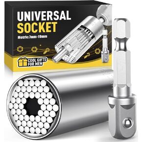 Father's Day Gifts from Daughter, Super Universal Socket Tools, Dad Gifts from Wife, Son, Birthday Gifts for Men, Mens Gifts for Him, Gifts for Dad Who Wants Nothing, Tools Cool Gadgets for Men