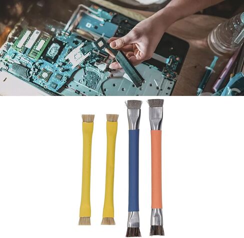 4PCS Keyboard Maintenance Cleaning Brush Kit Electronics Cleaning Brush Set Keyboard Brush Kit Mini Keyboard Cleaning Brush Anti Static ABS Handle in Saudi Arabia