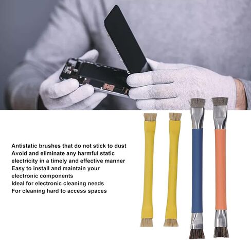 4PCS Keyboard Maintenance Cleaning Brush Kit Electronics Cleaning Brush Set Keyboard Brush Kit Mini Keyboard Cleaning Brush Anti Static ABS Handle in Saudi Arabia