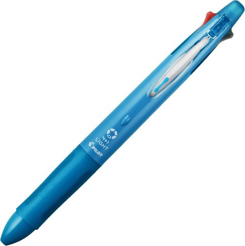 Pilot Mult Function Pen 4+1 Light, 0.7mm Ballpoint Pen, 0.5mm Mechanical Pencil, Clear Blue (BKHL-50R-CL) in Saudi Arabia
