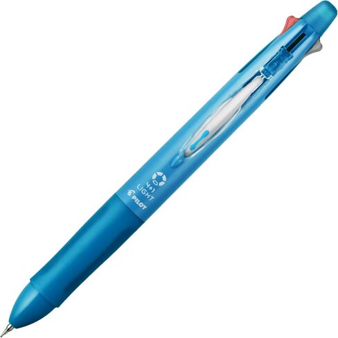 Pilot Mult Function Pen 4+1 Light, 0.7mm Ballpoint Pen, 0.5mm Mechanical Pencil, Clear Blue (BKHL-50R-CL) in Saudi Arabia
