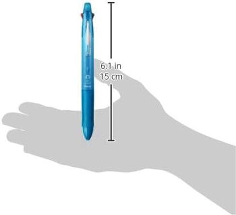 Pilot Mult Function Pen 4+1 Light, 0.7mm Ballpoint Pen, 0.5mm Mechanical Pencil, Clear Blue (BKHL-50R-CL) in Saudi Arabia