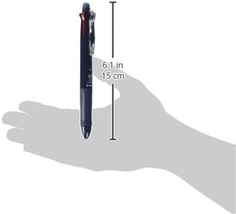 Pilot Mult Function Pen 4+1 Light, 0.7mm Ballpoint Pen, 0.5mm Mechanical Pencil, Clear Blue (BKHL-50R-CL) in Saudi Arabia