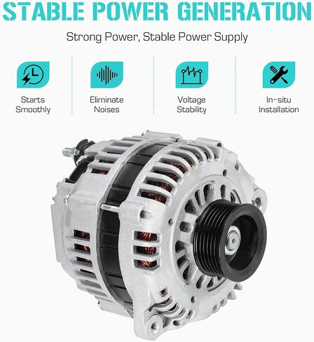 Alternator for Nissan Pathfinder 3.3L 1997 1998 1999 2000, LR190-737, LR190-737B, LR190-737E, LR190-737F, 23100-0W001, 23100-0W002, 23100-0W003, 23100-0W004 in Saudi Arabia