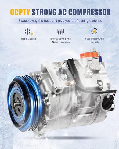OCPTY Air Conditioning Compressor CO 11250C for BMW 545i 550i 645Ci 650i 745i 745Li 750i 750Li 760i 760Li 4.4L 4.8L 6.0L 2004-2010 in Saudi Arabia
