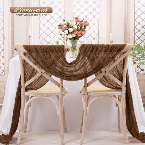 24 Pack Black Cheesecloth Table Runner 6FT Boho Gauze Table Runner Rustic Romantic Cheese Cloth Table Runner for Wedding Birthday Baby Shower Party Table Decorations in Saudi Arabia