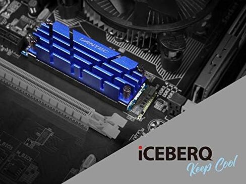 Vantec ICEBERQ M.2 NVMe/SSD Heat Sink with Thermal Pad (HS-NVME150-BK, Black) in Kuwait
