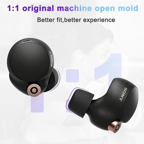 3 Pairs Memory Foam Eartips Ear Buds for Sony WF-1000XM4, Ear Tips Replacement Sony Ear Piece Foam Tips for WF-1000XM4 Fit Charging Case(Matt Surface, SML) in Saudi Arabia