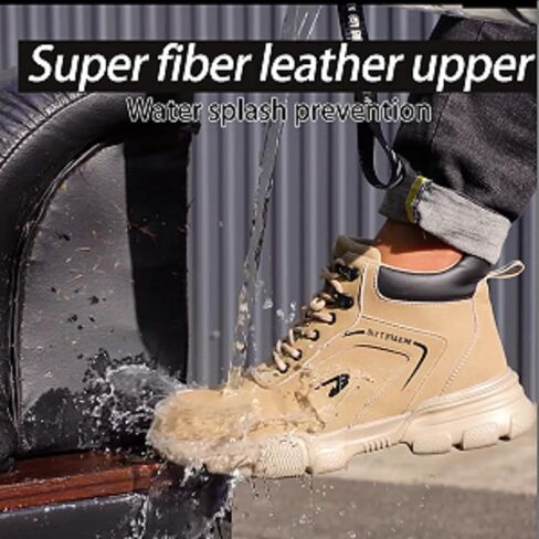 Waterproof Work Boots Steel Toe Cap Shoe Men Women Lightweight Comfortable Mid Top Safet Trainers in Saudi Arabia