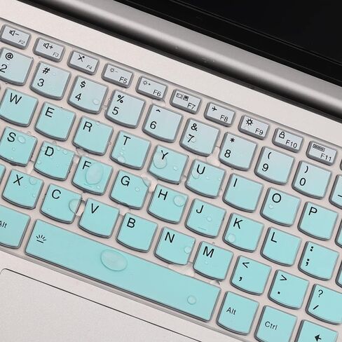 Keyboard Cover 2023 2022 New Lenovo Ideapad 3 14 Inch, 2023 2022 Lenovo Ideapad 1 14 inch, Ideapad 14ADA7 14ALC7 14IJL7 14IAU7 14AMN7 14ADA07 14ALC7 14 Inch Laptop Keyboard Protective Skin-OmbreMint in Saudi Arabia