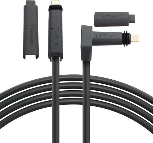 كابل Motoparty Stargear لـ Starlink Actuated Gen 2، 75FT/23M Stargear Internet Kit eplacement Cable for Starlink Rectangular Satellite V2 مع أغطية نهاية مقاومة للماء in Saudi Arabia