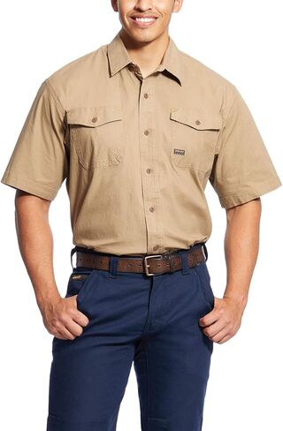 Ariat Men's Rebar Made Tough Durastretch Work Shirt in Saudi Arabia