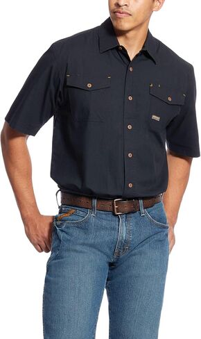 Ariat Men's Rebar Made Tough Durastretch Work Shirt in Saudi Arabia