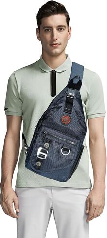 Sling Backpacks, Sling Chest Bags Shoulder Crossbody Bags for Men Women Outdoor Travel Walking Dog Running Bag in Saudi Arabia