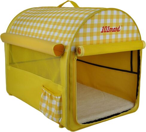 Premium Soft-Sided Foldable Small Size Pet Crate | Portable Pet Kennel for Home and On The Go | Made from Durable Water-Resistant Canvas Fabric | Perfect for Indoor and Outdoor Use in Saudi Arabia