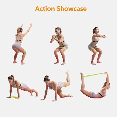 JTW Exercise Bands Resistance for Women and Men，Resistance Band for Working Out,Physical Therapy Bands,Set of 5，It is Mainly Used for Working Out Legs and Buttocks in Saudi Arabia
