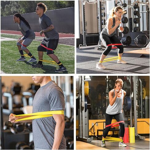 JTW Exercise Bands Resistance for Women and Men，Resistance Band for Working Out,Physical Therapy Bands,Set of 5，It is Mainly Used for Working Out Legs and Buttocks in Saudi Arabia