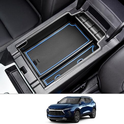 منظم ملحقات وحدة التحكم المركزية CDEFG لعام 2019 2020 2021 2022 2023 2024 Chevy Blazer مسند الذراع صندوق تخزين صندوق إدراج صينية 2018-2024 ملحقات Chevy Blazer (أحمر) in Kuwait