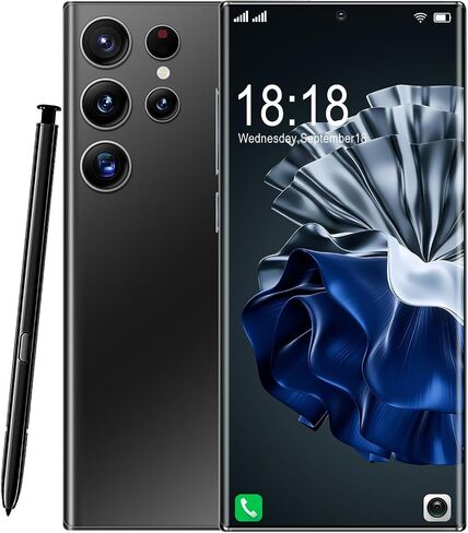 C23 Smartphone with Tool Pen, Android 13.0 Cell Phone, 6GB+256GB Unlocked Phone，Support Dual SIM Dual Standby Face Recognition 6000mAh Ultra Long Life Battery.(Black) in Saudi Arabia