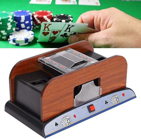 ZJchao Automatic Card Shuffler, Battery Operated Poker Shuffling Machine Poker Card Shuffler Automatic Shufflers for Home Tournament Use for Classic Poker Trading Card Games in Kuwait