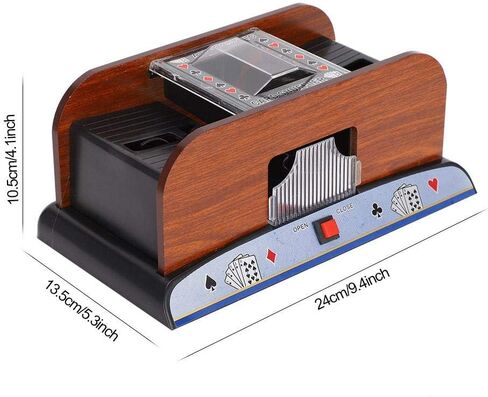 ZJchao Automatic Card Shuffler, Battery Operated Poker Shuffling Machine Poker Card Shuffler Automatic Shufflers for Home Tournament Use for Classic Poker Trading Card Games in Kuwait