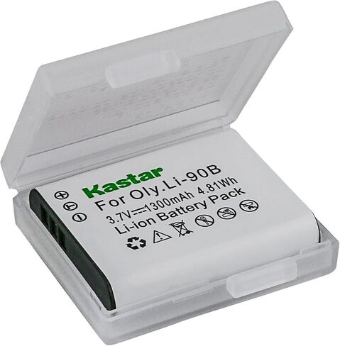 Kastar 1-Pack Battery and AC Wall Charger Replacement for Olympus Li-90B Li-92B Battery, LI-90C UC-90 Charger, Olympus Stylus TG-5, Stylus TG-Tracker, OM SYSTEM Tough TG-6, OM SYSTEM Tough TG-7 Camera in Saudi Arabia