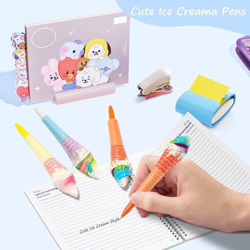 NEWEST 5 Pieces Cute Pig Squishy Pens, Pink Stress Relief Sponge Pens Pig Gel Ink Pens Novelty Pig Writing Pen for Adults Mental Workers in Saudi Arabia