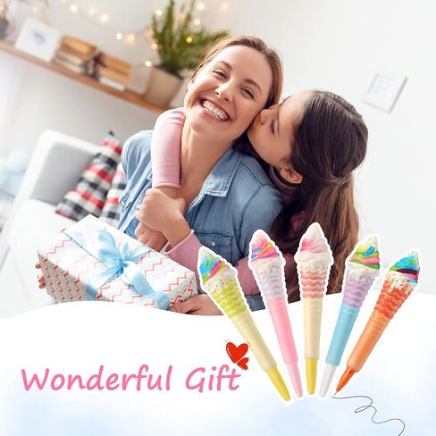 NEWEST 5 Pieces Cute Pig Squishy Pens, Pink Stress Relief Sponge Pens Pig Gel Ink Pens Novelty Pig Writing Pen for Adults Mental Workers in Saudi Arabia