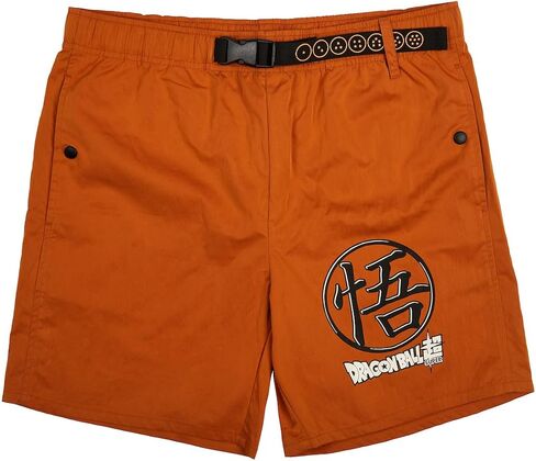 Dragon Ball Super: Super Hero Kanji Symbol Men's Orange Lounge Shorts in Saudi Arabia