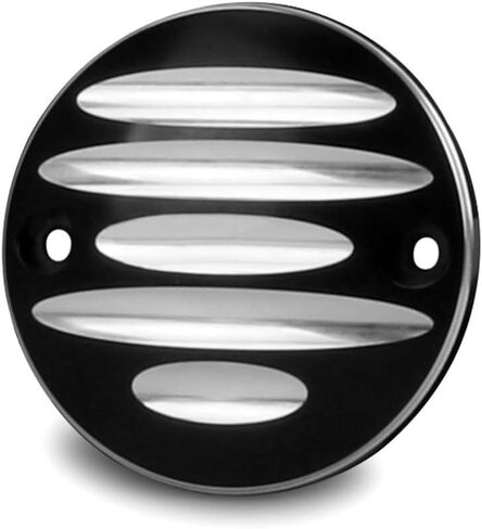 Black Engine Protector Derby Cover for Harley Softail Fatboy Springer Heritage 5 Holes Timing Cover Touring Street Glide Road King 1999-2015(99-15 Softail/Dyna/Touring) in Saudi Arabia