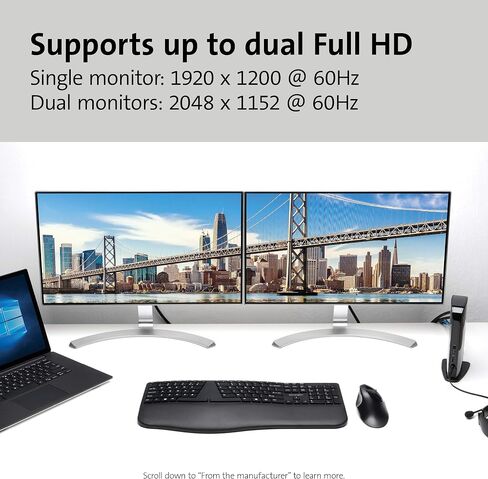Kensington AD220S3 USB-C Docking Station 12-in-1 USB-C Hub 3 Monitors with 85W Charging, 2xHDMI, 1x VGA, Ethernet, SD/Micro SD Card Readers, 3.5mm Audio, for MacBook and USB C Laptops (K31343WW) in Saudi Arabia
