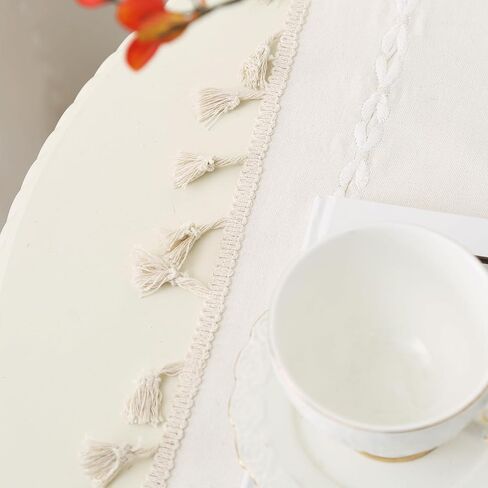 ستائر غرفة النوم مكونة من مجموعتين من اللوحات، ستائر بيضاء مرشحة للضوء بوهو لغرفة المعيشة (أبيض، 52 بوصة عرض × 96 بوصة طول) in Kuwait